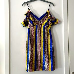 Multicolored sequins dress
